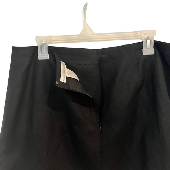 Vintage Annie Alexander Linen Blend Pencil Skirt Floral Embroidery - Picture 7 of 7